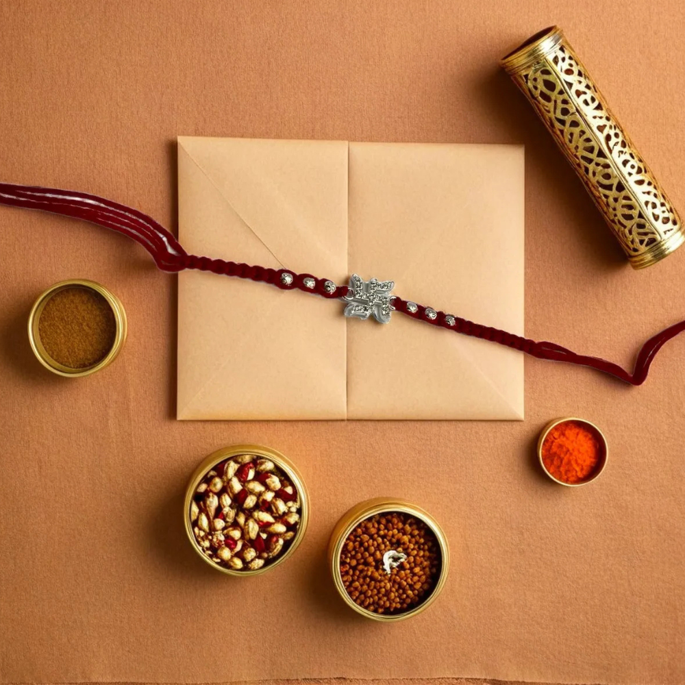 Auspicious Swastik Rakhi