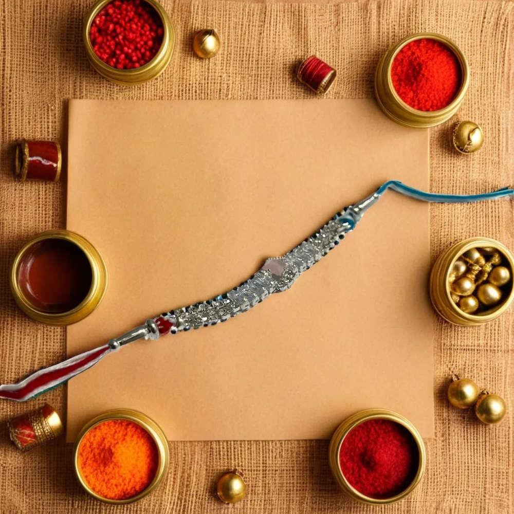 Elegant Stone Rakhi