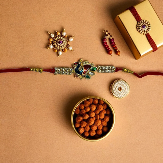 Peacock Jewel Rakhi